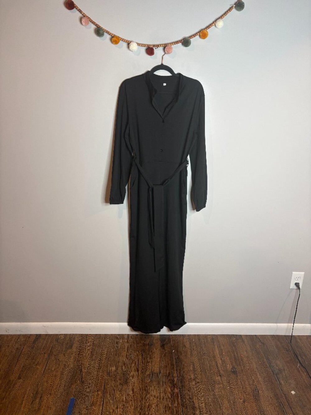 Amazon black belted jumpsuit